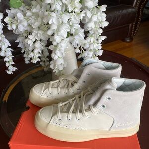 White High-Top Sneakers